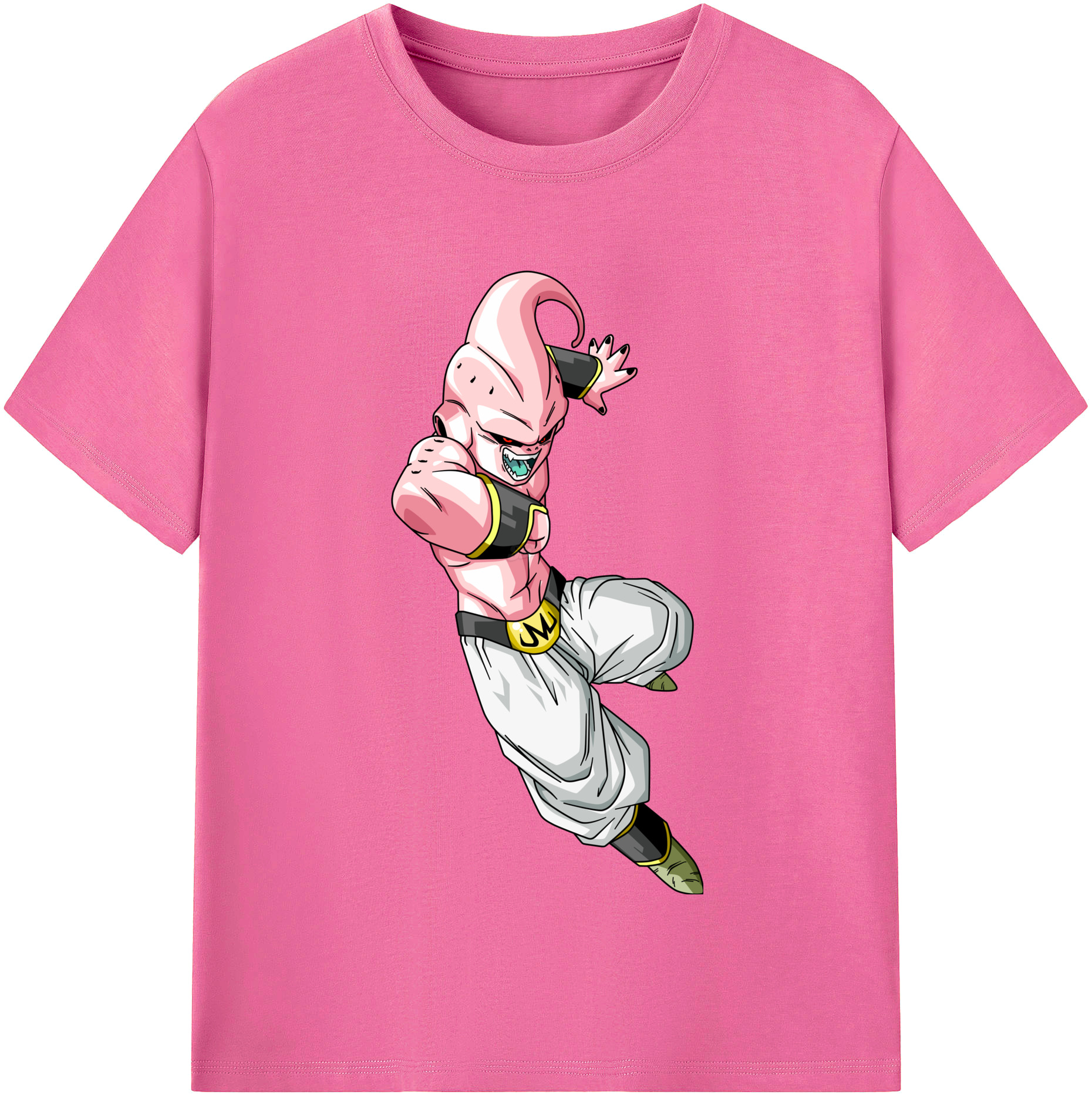 （画像用） ドラゴンボール 魔人ブウ DRAGON BALL Majin Buu レディースカジュアルプリントTシャツ（綿100％）